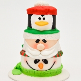 Santa. Penguin. Snowman