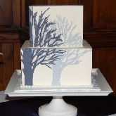 Glittering Winter Tree Cake