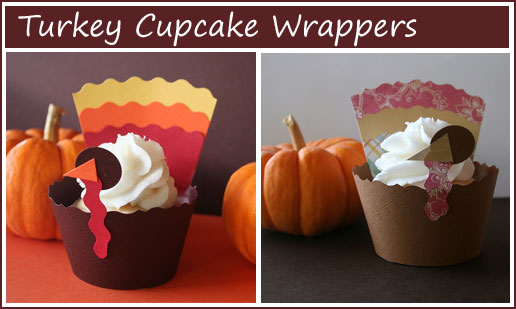 Turkey Cupcake Wrappers Turkey Cupcake Wrappers