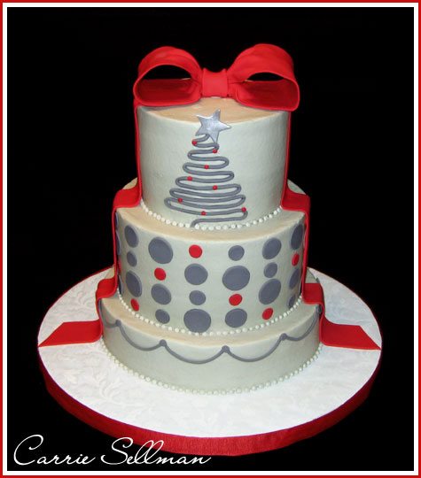 Modern Christmas Cake Modern Christmas Cake