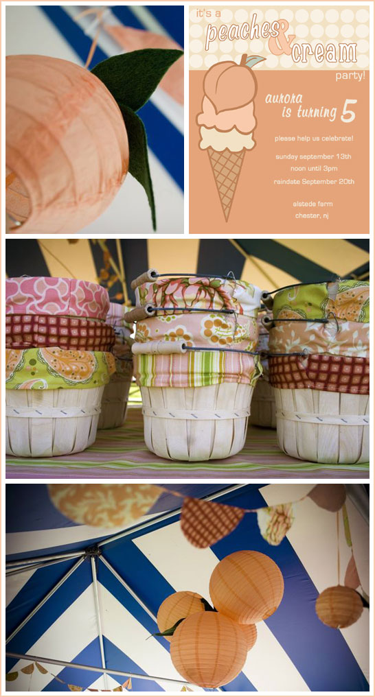 Peaches and Cream Birthday Party