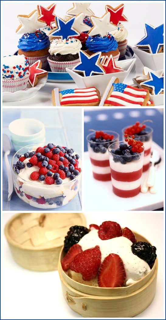 Red, White & Blue Desserts