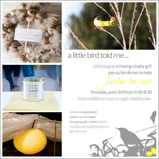 Bird and Feather Baby Shower