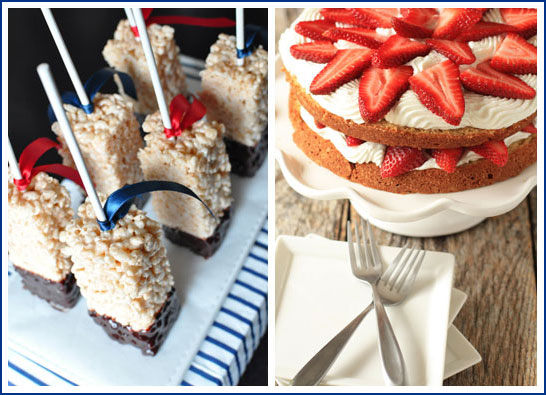Red, White & Blue Desserts