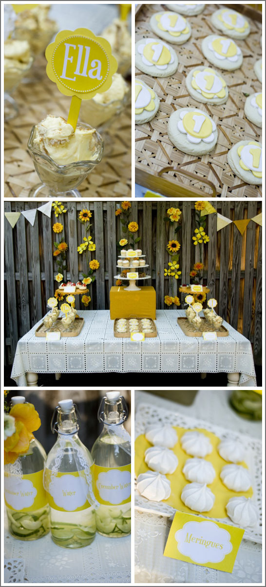Sunshine & Sunflowers Birthday Party in Yellow Sunshine & Sunflowers Birthday Party in Yellow