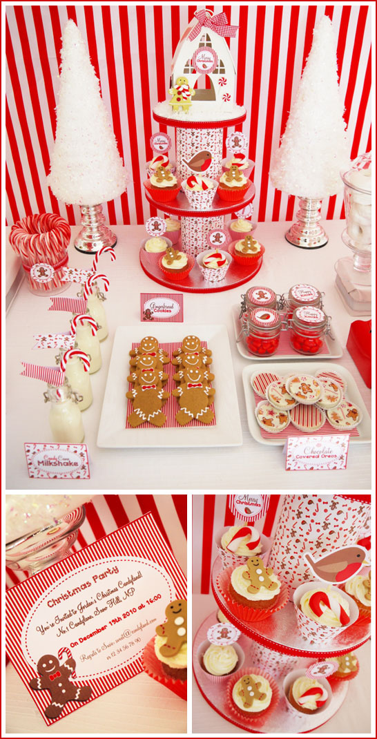 Candyland Christmas Dessert Table