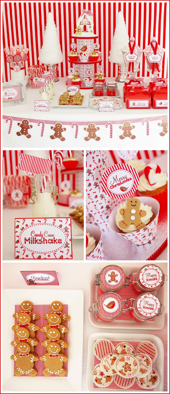 Candyland Christmas Dessert Table