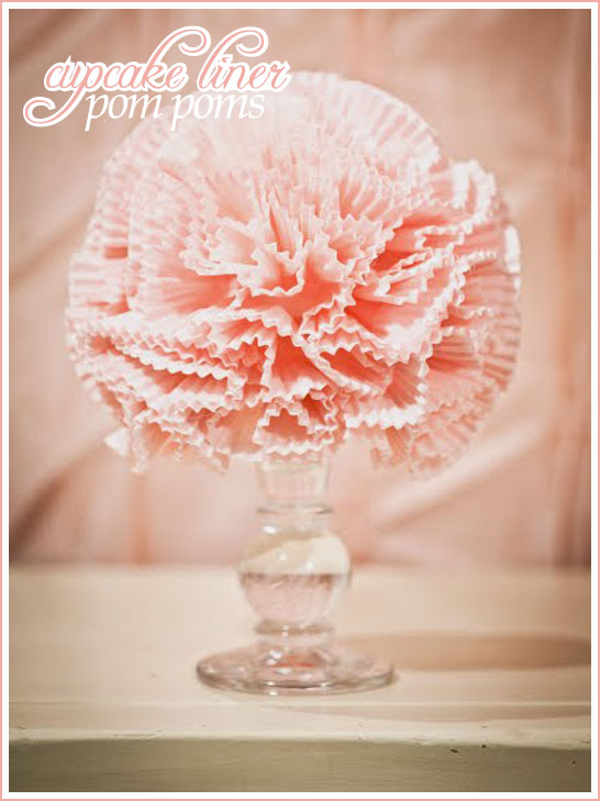 Cupcake Liner Pom Poms