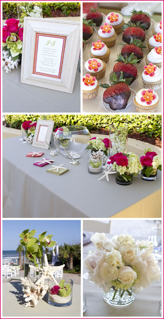 Orange & Pink Beachside Wedding