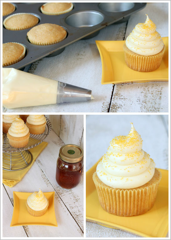 Honey Cupcake with Honey Cream Cheese Frosting Honey Cupcake with Honey Cream Cheese Frosting