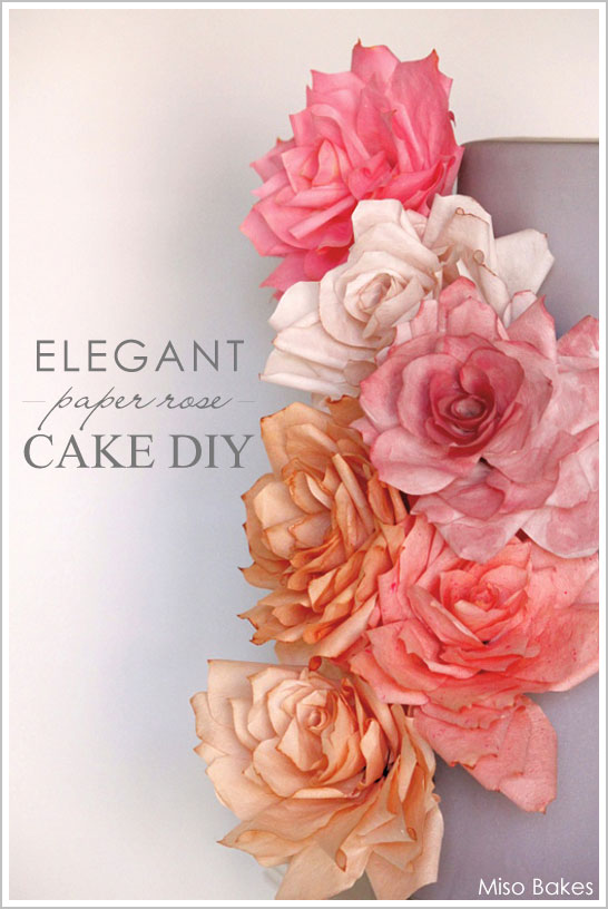 Paper Rose Cake Tutorial