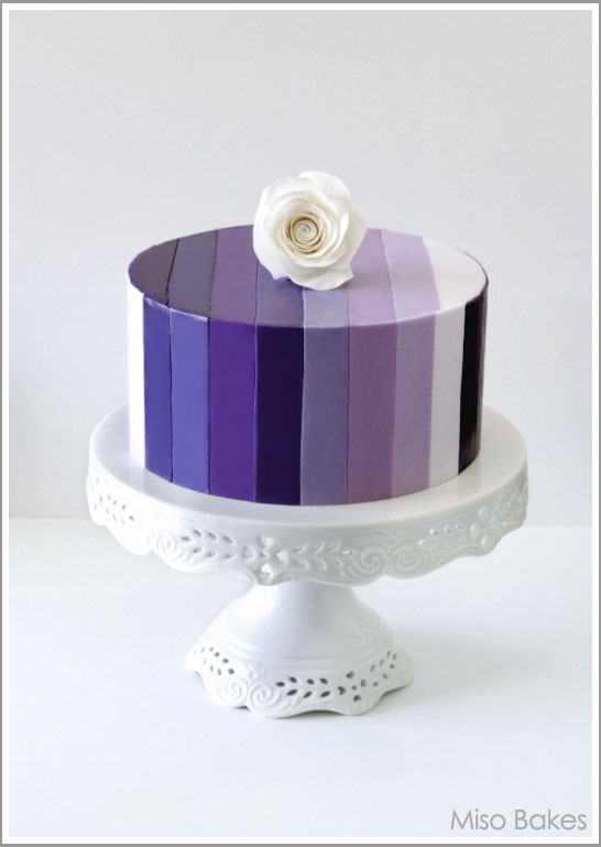 Purple Ombre Cake by Miso Bakes Purple Ombre Cake by Miso Bakes