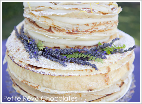 French Crepe Layer Cake by Petite Rêve Chocolates French Crepe Layer Cake by Petite Rêve Chocolates