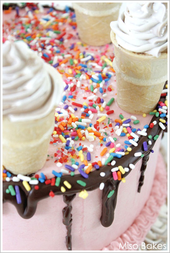 Modern Ice Cream Cake by Miso Bakes Modern Ice Cream Cake by Miso Bakes