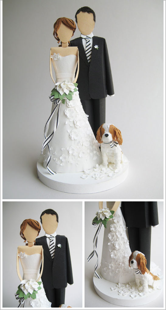 Paper Wedding Cake Topper Paper Wedding Cake Topper