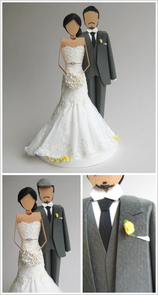 Paper Wedding Cake Topper Paper Wedding Cake Topper