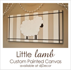 Shop the Little Lamb Painted Canvas