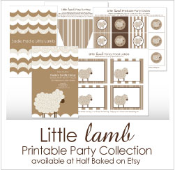 Shop the Little Lamb Birthday Collection on Etsy