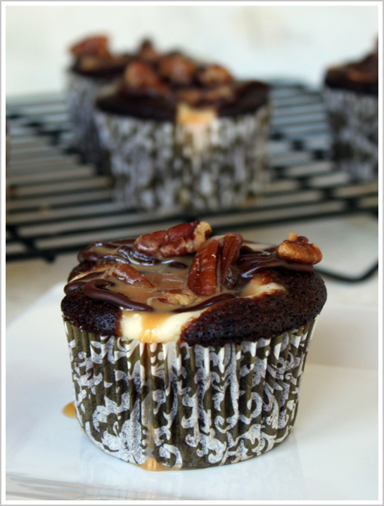 Chocolate Cheesecake Turtle Cupcake Recipe Chocolate Cheesecake Turtle Cupcake Recipe