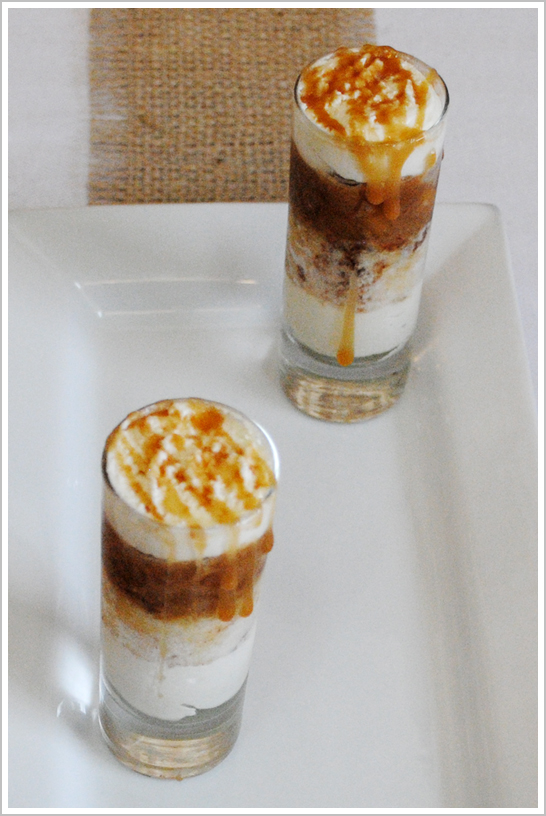 Caramel Apple Cake Shooters by The Cake Blog