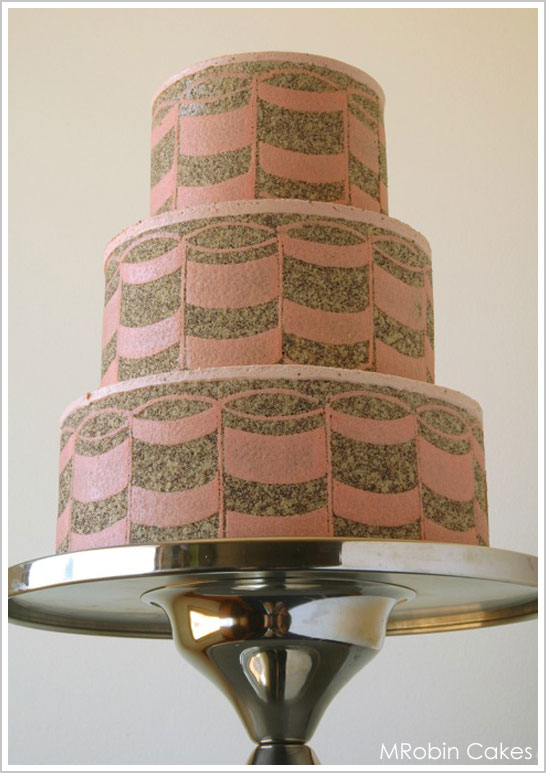 Graphic Art Entremet Cake by MRobin Cakes