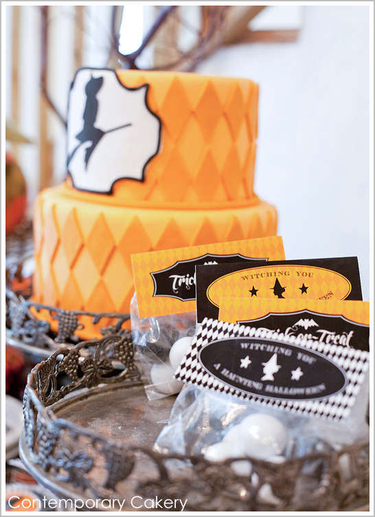 Bewitching Modern Halloween Cake Bewitching Modern Halloween Cake