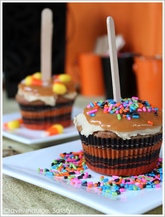 Caramel Apple Cupcakes for Halloween Caramel Apple Cupcakes for Halloween