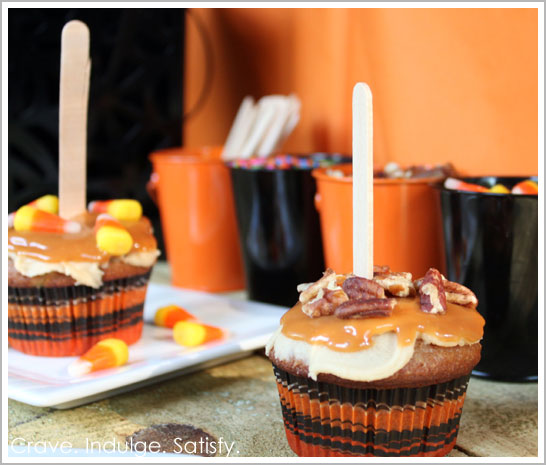 Caramel Apple Cupcakes for Halloween Caramel Apple Cupcakes for Halloween