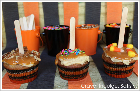 Caramel Apple Cupcakes for Halloween Caramel Apple Cupcakes for Halloween