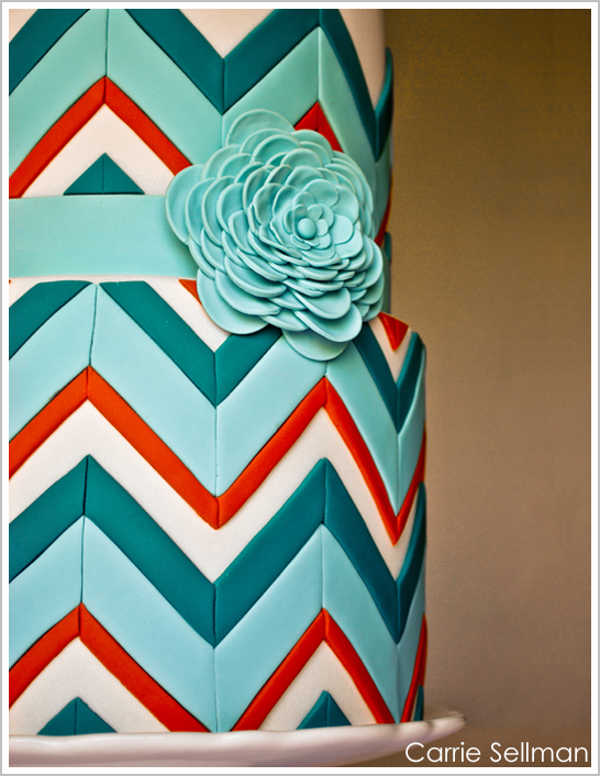Chevron Cake for BRIDES Magazine Chevron Cake for BRIDES Magazine