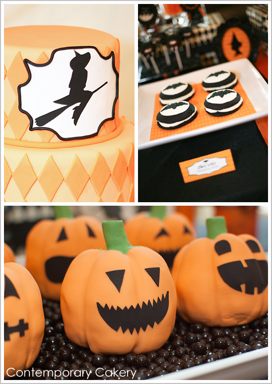 Bewitching Modern Halloween Cake Bewitching Modern Halloween Cake