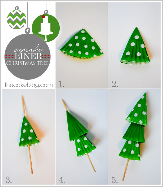 Cupcake Liner Christmas Tree Cupcakes Cupcake Liner Christmas Tree Cupcakes