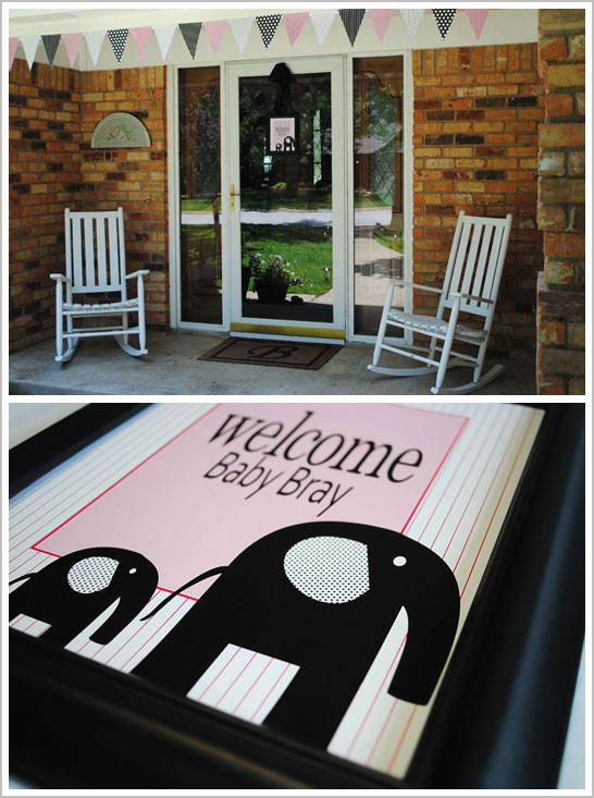 Modern Elephant Baby Shower Modern Elephant Baby Shower