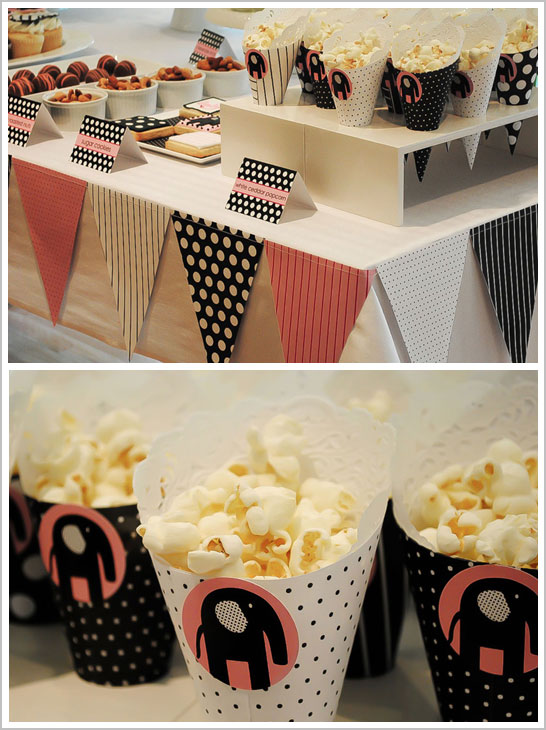 Modern Elephant Baby Shower Modern Elephant Baby Shower