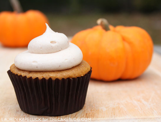 Pumpkin Cupcakes with Cinnamon Cream Cheese