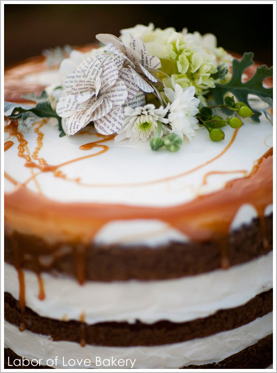 Vintage Book Paper Flowers - Cake Trend