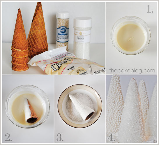 Ice Cream Cone - Sparkling Christmas Trees