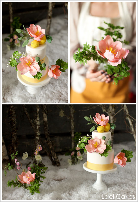 Snowy Lemon Winter Wedding Cakes Snowy Lemon Winter Wedding Cakes