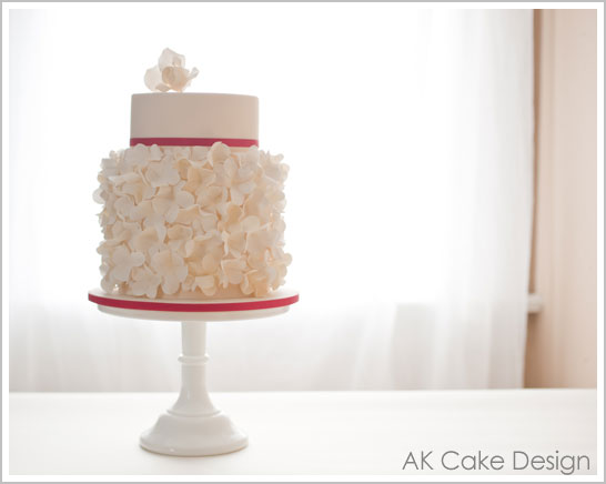 Snowy White Winter Wedding Cake Snowy White Winter Wedding Cake