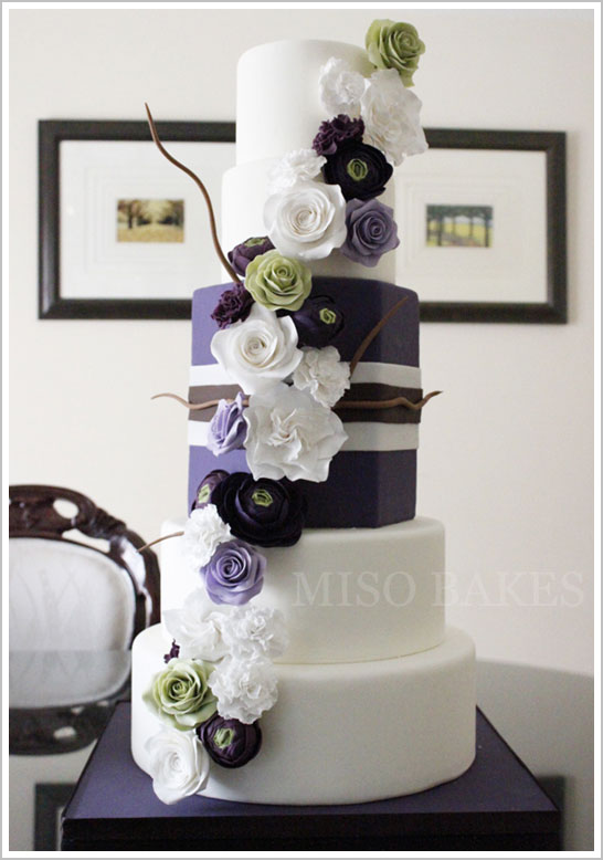 Elegant Sugar Flower Wedding Cake Elegant Sugar Flower Wedding Cake