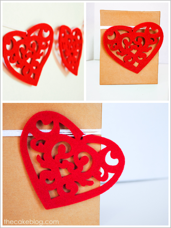 Valentine's Felt Heart DIY Valentine's Felt Heart DIY