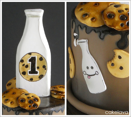 Milk & Cookies Cake by cakelava