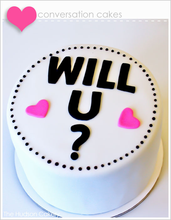 Conversation Cakes for Valentine's Day