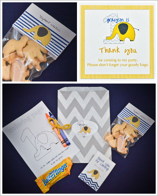 Chevron & Elephant First Birthday Party Chevron & Elephant First Birthday Party