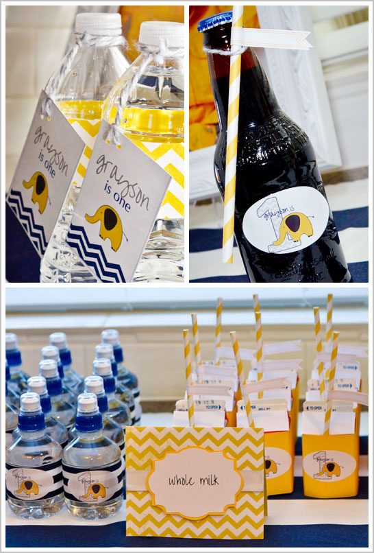 Chevron & Elephant First Birthday Party Chevron & Elephant First Birthday Party