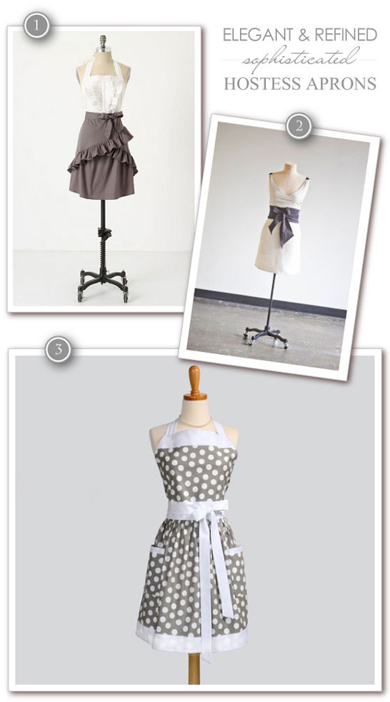 Sophisticated and Refined Hostess Aprons