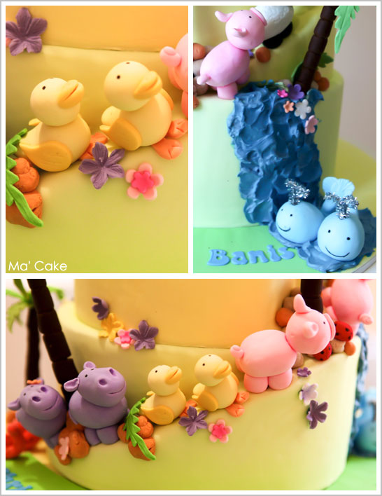 Noah's Ark Cake - Baptism or First Birthday Cake
