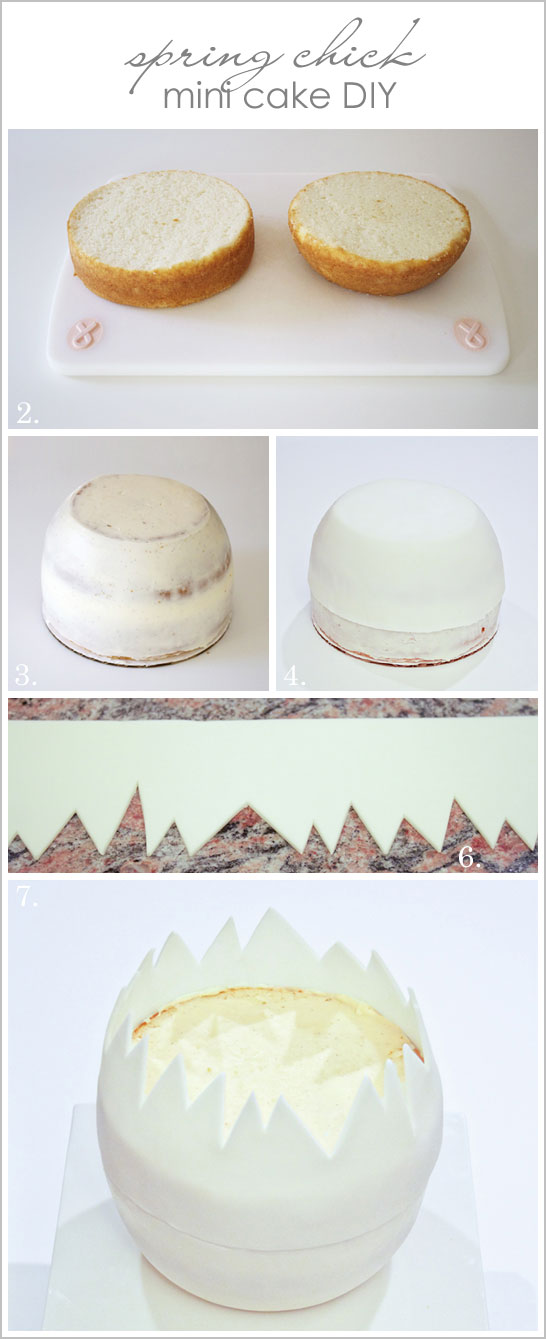 Spring Chick - Mini Easter Cake DIY Spring Chick - Mini Easter Cake DIY