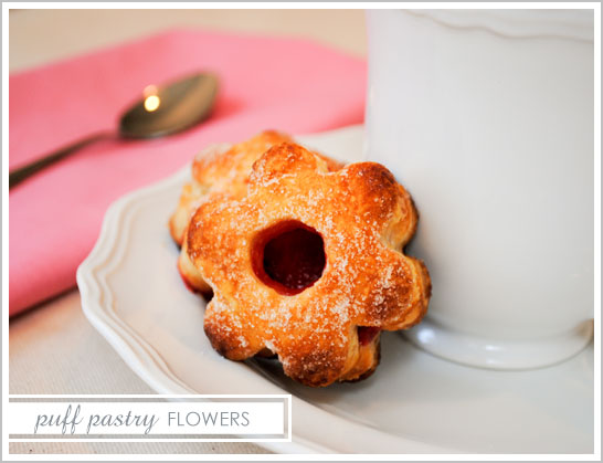 Puff Pastry Flowers for Mother's Day