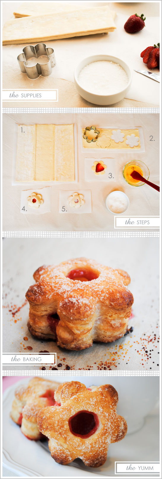 Puff Pastry Flowers for Mother's Day